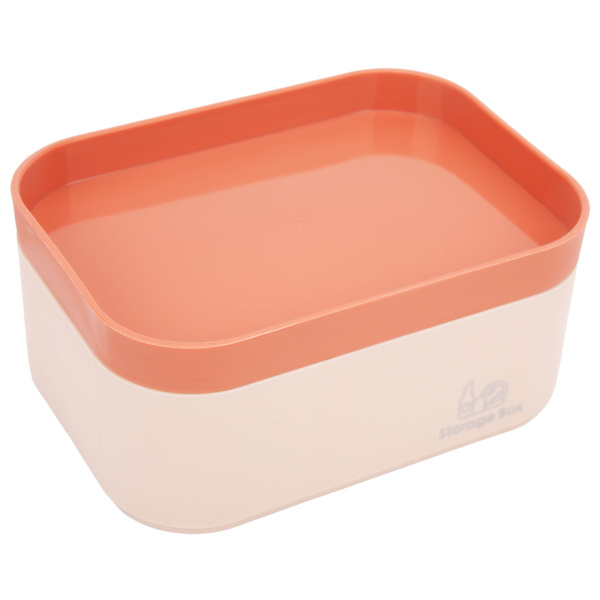 Opbevaringsboks 6 Gitter Design Pink Simple Mini Desktop Makeup Organizer med låg til Smykker Kosmetik Stationery