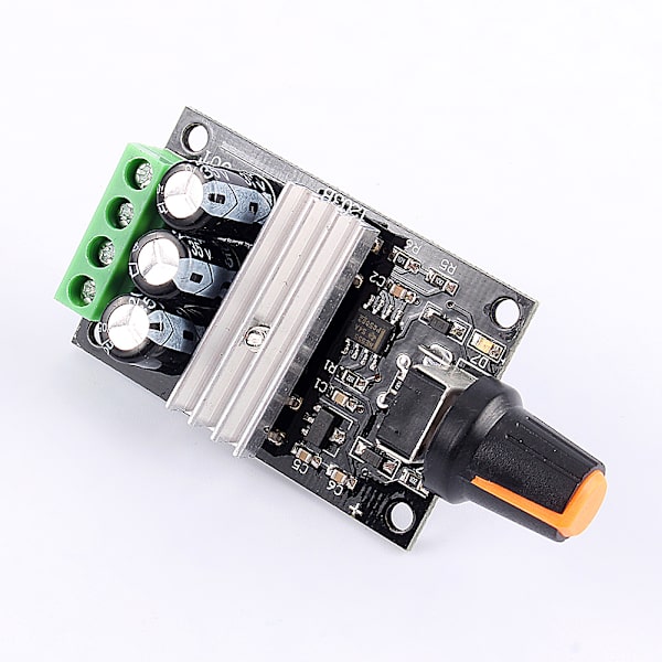 DC6-28V 3A Variabel Motorhastighed PWM Justerbar Regulator Controller Switch+Knap