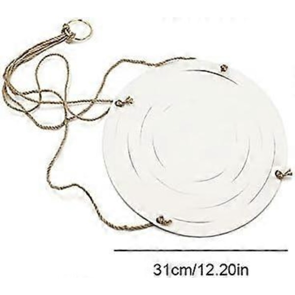 Nahkainen riippuva kukkaruukku - Sisä- ja ulkokäyttöön - 31 cm / 15 cm, valkoinen