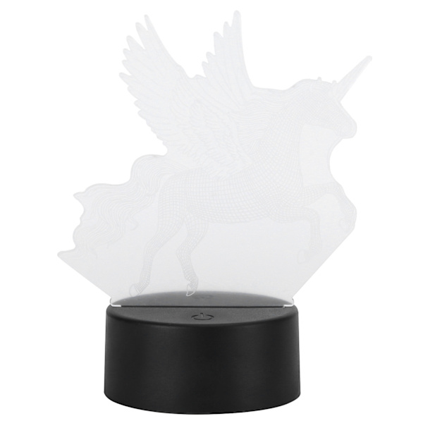 3D Färgglad Ljuslampa LED Touch Control Djurform Konst Nattlampa USB Batteri Dubbeldriven