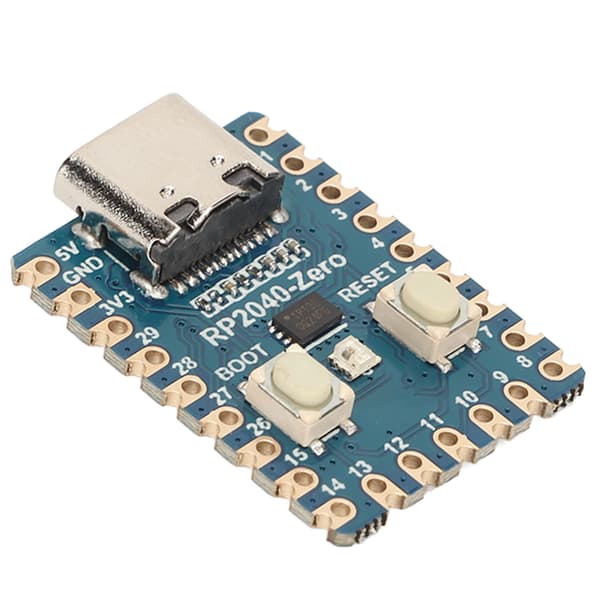 Mikrokontrollerin mini-kehityskortti RP2040-siru, kaksiytiminen prosessori, C C++ Python-tuki Raspberry Pi:lle