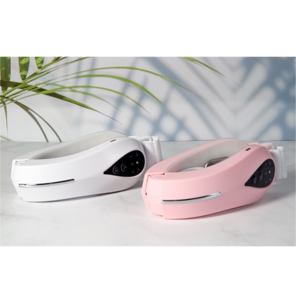 V Face Shaping Massager Bluetooth Fjärrkontroll Double Chin Reducer Smart Face Lifting Machine for Home Pink