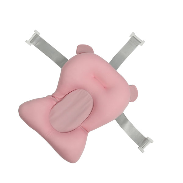 Baby badekar sete støtte matte nyfødt badekar pute baby badekar pute badekar sete for nyfødt spedbarn småbarn plast stor størrelse rosa