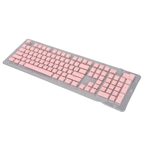 ABS Keycaps 108 Nøgler Dobbelt Lag To Farve Lys Transmission Keycap til 61 87 104 108 Nøgler Mekanisk Tastatur Pink