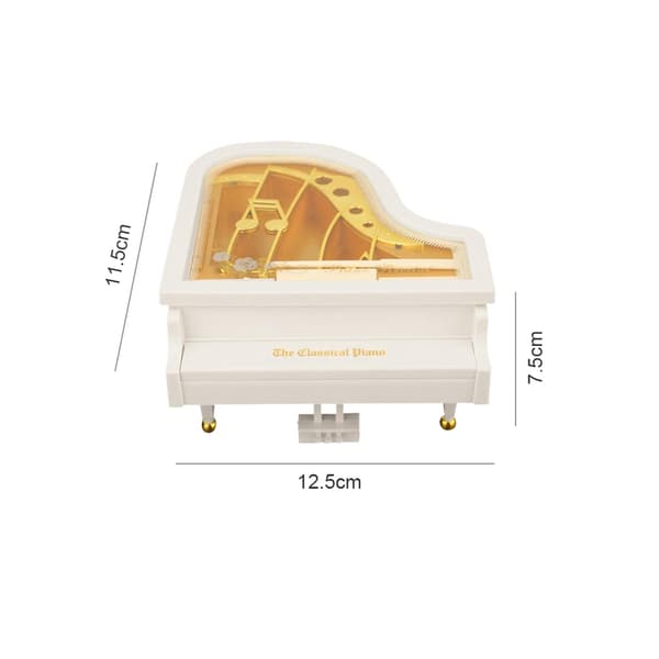 Piano Speldosa Mekanisk Klassisk Speldosa Vacker Dekoration