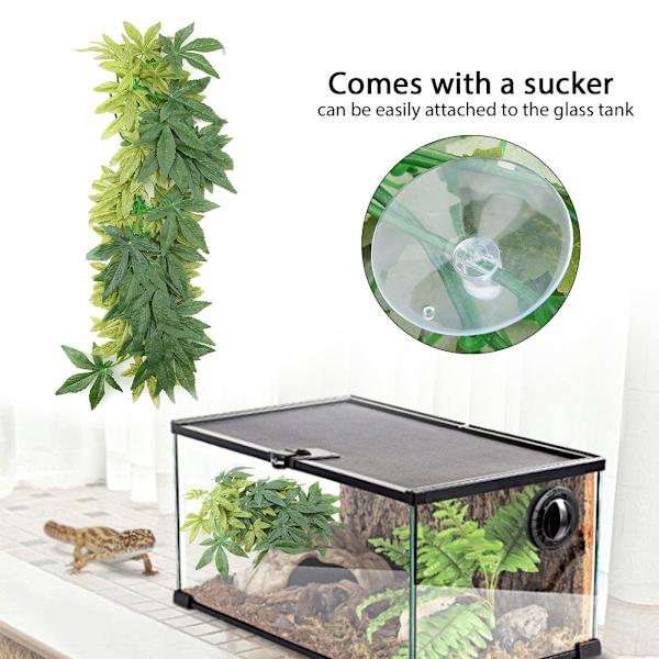 Konstgjord grön växt för akvarium och reptilterrarium - 50 cm längd