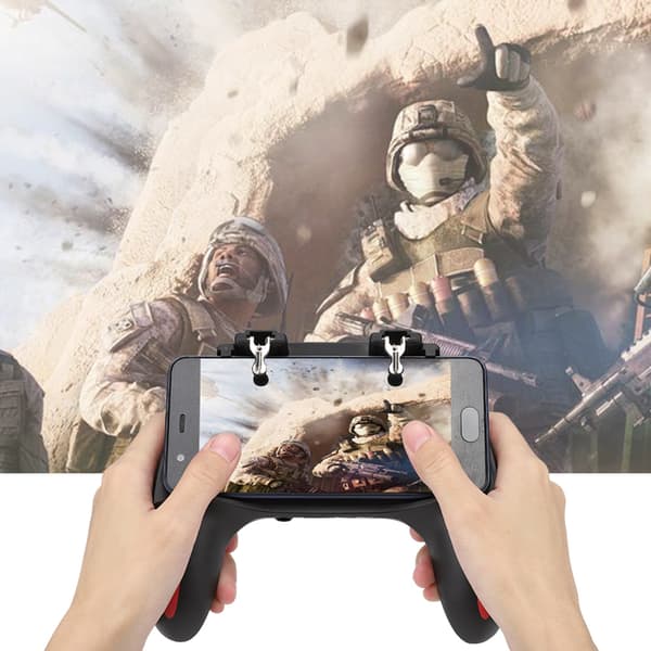 Mobiltelefon Spelkontroll med Dubbla Kylfläktar Värmeavledning Gamepad Power Handle