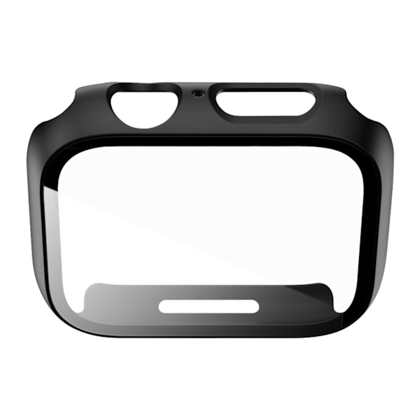 Skyddande fodral för klocka, skärmskydd, härdat glas för iWatch 1 2 3 4 5 6 7 8 Svart 41mm / 1,61 tum