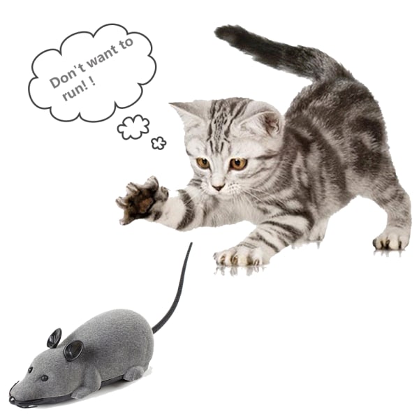 Elektrisk trådløs fjernkontroll Mus Mus RC Toy Cat Pet Leker