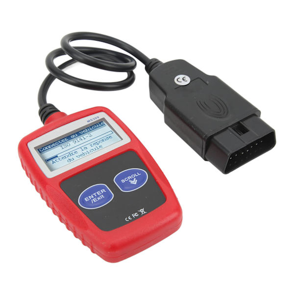 12V OBD2 Diagnostisk Skanner LCD-bakgrundsbelyst skärm Professionellt diagnostiskt gränssnitt för bil