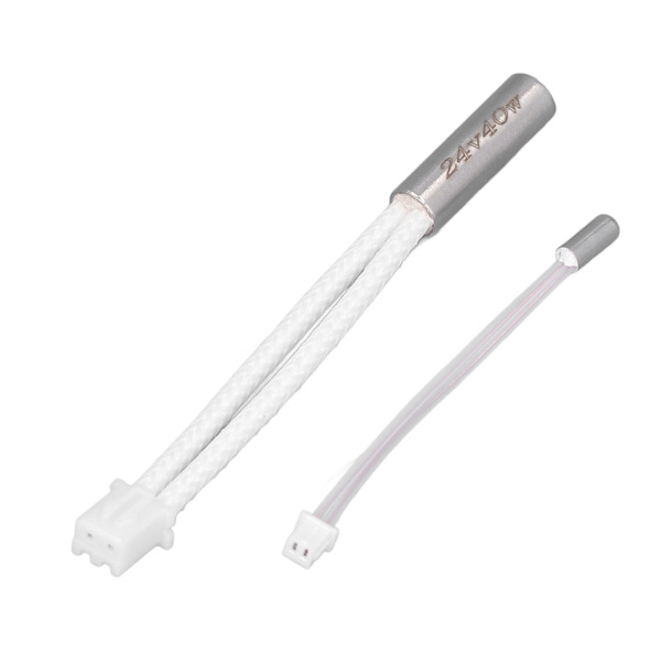 Rostfritt stål 3D-skrivarvärmarepatron NTC100K termistorsensorset vit för Ender 3 S1 Pro 24V 40W