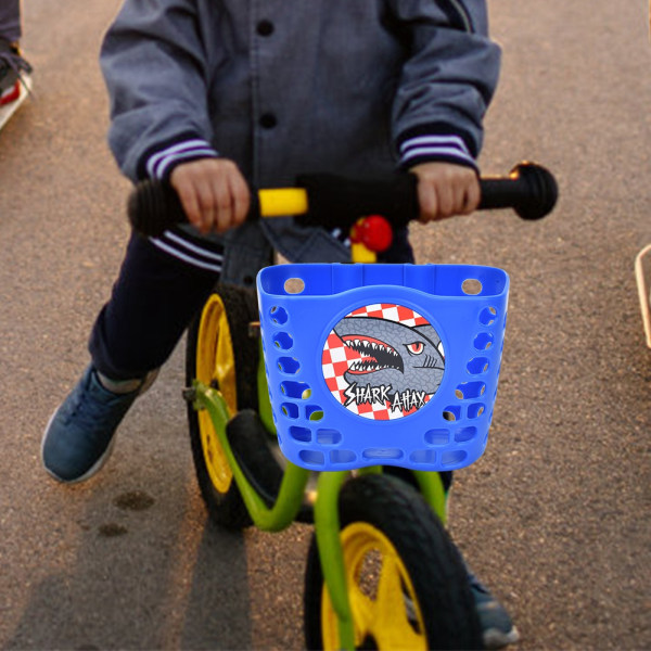 Utomhuscykelskoter Söt Frontkorg Cykelcykelshoppinghållare för barn Barn Blå