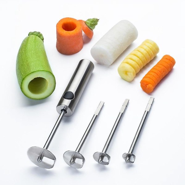 Ergonomisk kjerneborsett for grønnsaker og frukt - 4 størrelser