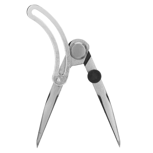 Läder Scriber Spacing Compass Marking Tool Läderhantverk Linjeritning Roterande Verktyg 100mm