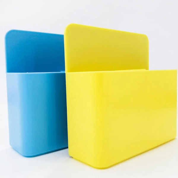 Magnetisk pennholder-organisator for whiteboard/kjøleskap/skoleboks/kontor - Blå
