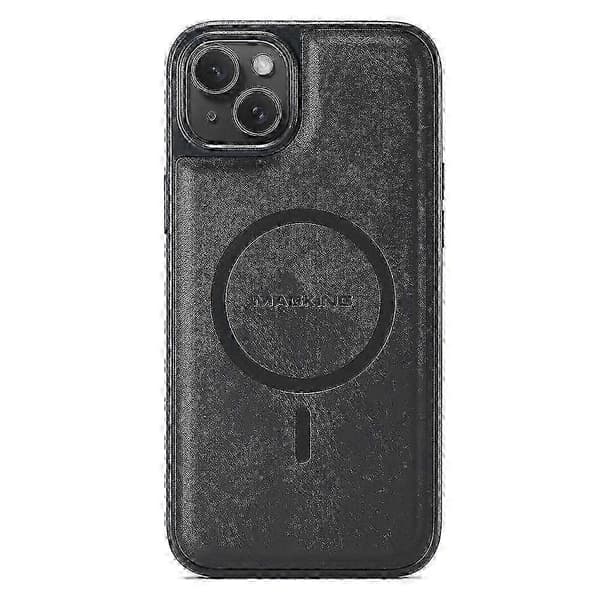 Magneettinen kotelo iPhone 13:lle korttipidikkeellä - Vihreä Black