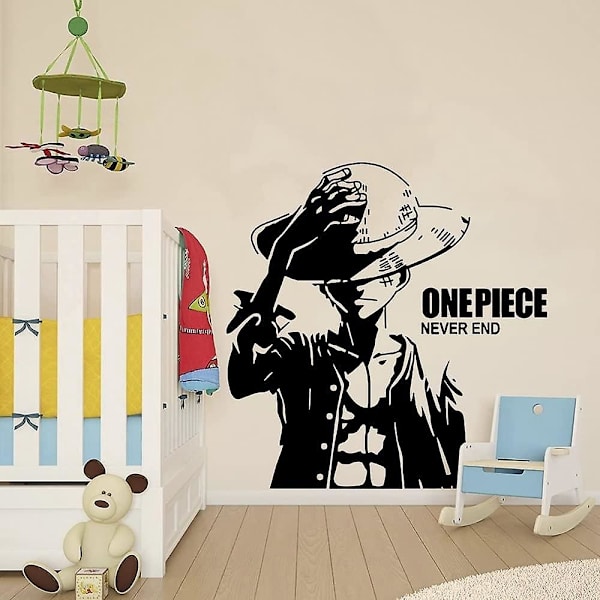 One Piece Pirates Luffy -sarjakuvaseinätarra - Kodin sisustus