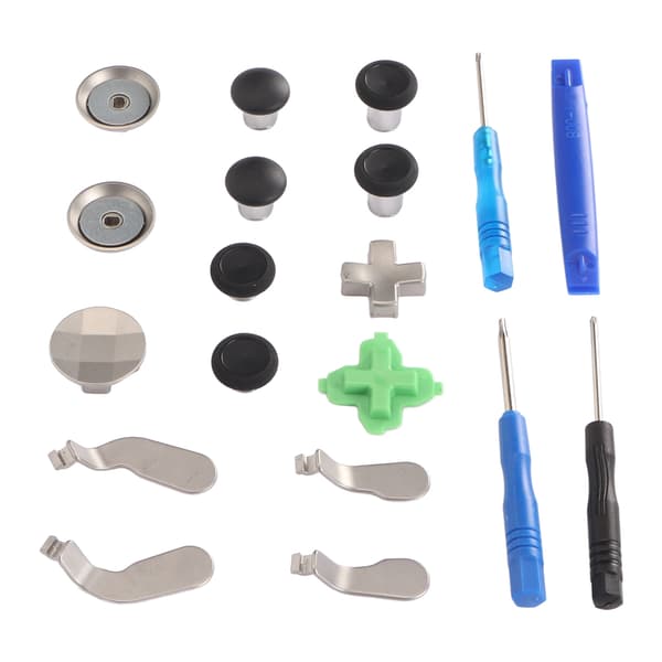 15 i 1 Kontroller-Paddler, Tommelpinner, Tilbehør, Utskifting, Rustfritt Stål, Kontroller-Joystick-Deler for Xbox One Elite