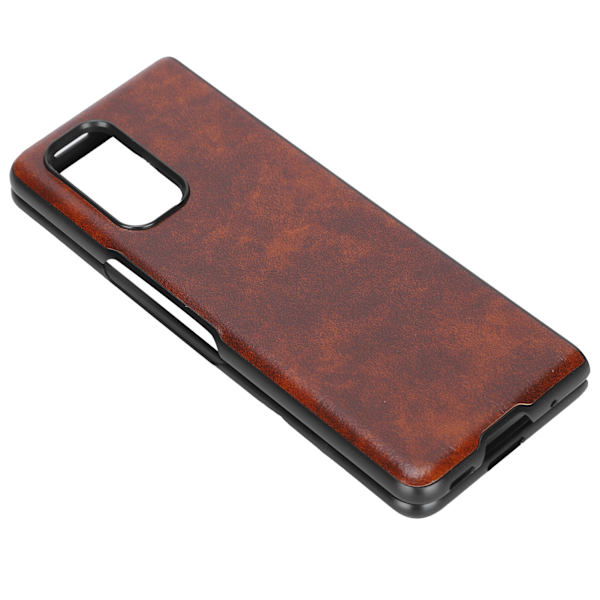 Business Style Pattern Läder Smartphone Fodral för Xiaomi MIX FOLD Fodral för TelefonskyddBrun