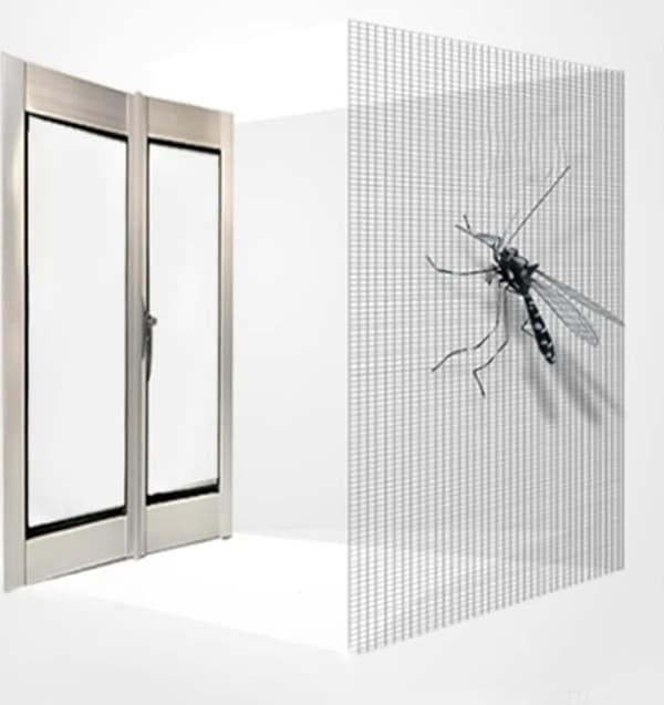 Window Fly Screen, 80 x 100 cm Mosquito Net with Magnet, Insect Screen for Windows (White)