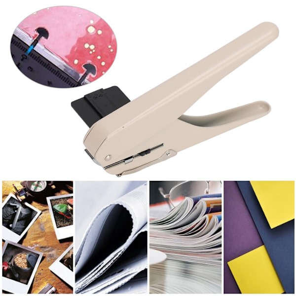 Svampformad hålmaskin för anteckningsböcker, kreativ mini DIY-stansmaskin för lösblad