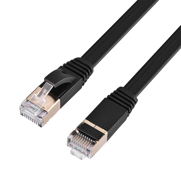 CAT7 RJ45 600MHz Patch Skjermet Lan Nettverkskabel Flat Ethernet-ledning 5m