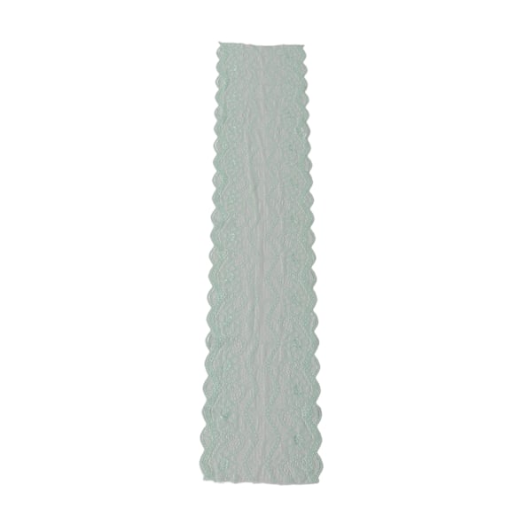 10 meter spetsband 18,5 cm brett klippbart handgjord DIY plagg nät nylon stretch spetsband dekoration havsblå