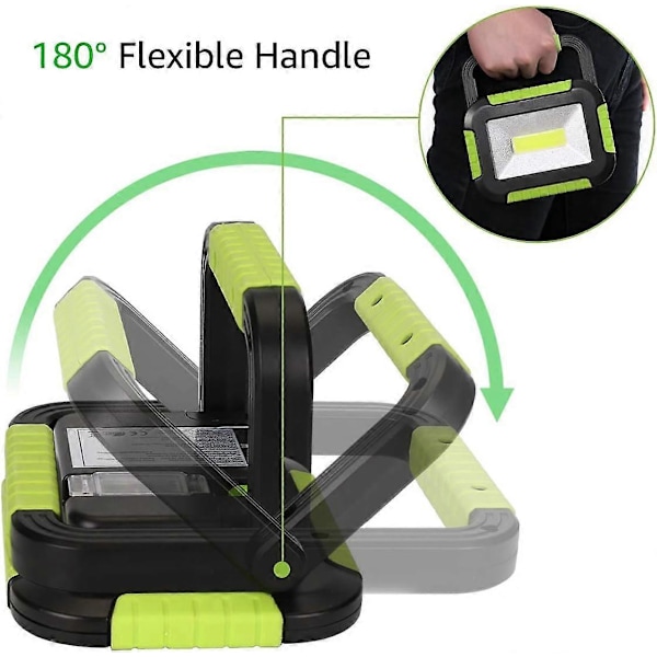 LE Camping Lampe Genopladelig, 1000 Lumen, 4400mAh Powerbank, 3 Modes LED Projektør