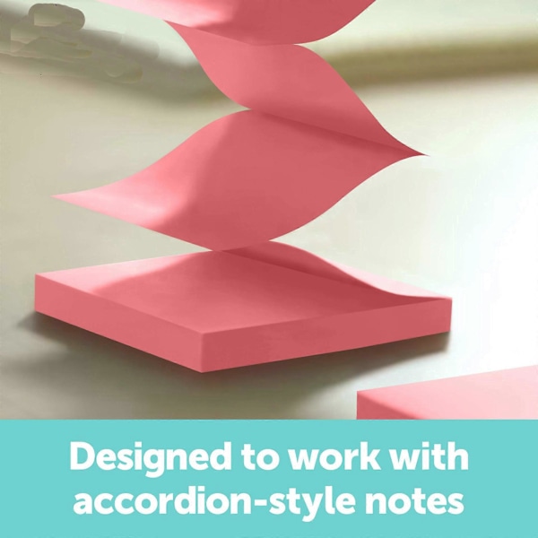 Hållare, Kattform med 1 Block Post-it Z-Notes, Rosa Färg - Enkel Enhandsanvändning