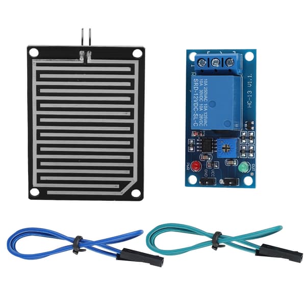 12V Regnvand Regndråber Detektionssensor Modul Relæ Kontrolmodul