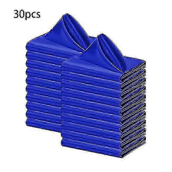 30 Styk Satin Servietter Vaskbare Middagsservietter Hotel Servietter Jacquard Mundklud Bord Servietter Foldet