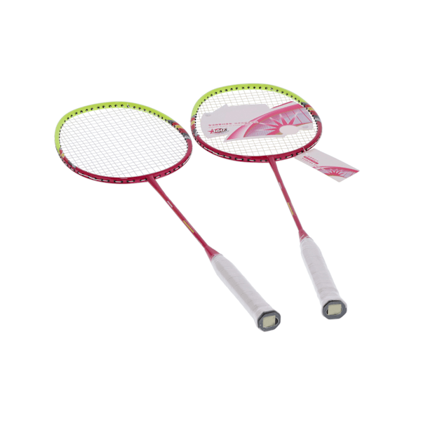 2 Badmintonracketar för spelare, lätta racketar i kolfiber för vuxna med bärväska