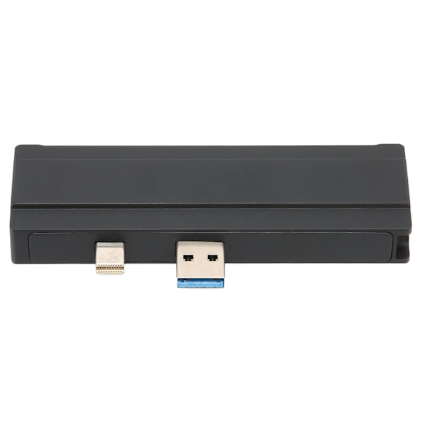 Til Surface Dock 5 i 1 5 Gbps hukommelseskortlæser 4K opløsning Aluminium Shell Hot Swap USB3.0 Hub til Win10 til Win XPBlack