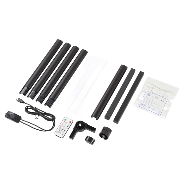 Hjørne gulvlampe fargerik Bluetooth LED RGB omgivelseslys for soverom spillrom 150cm