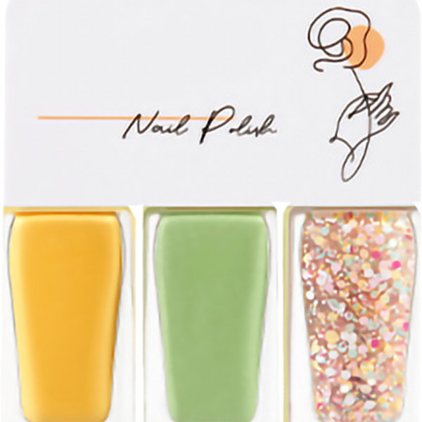 3-pack Vattenbaserat nagellackset för kvinnor, lätt att skala av, snabbtorkande nagellack för dejting, halloweenfest T10