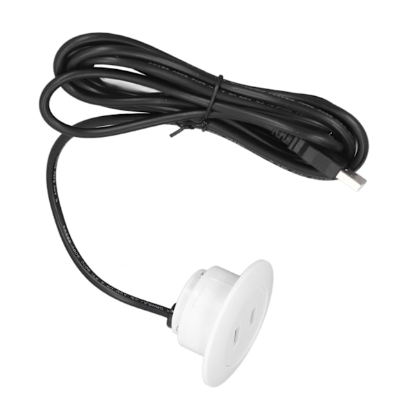 Sofa USB Ladeuttak Flush Mount Installasjon Doble USB Ladeporter Uttak for hjemmebruk Hvit