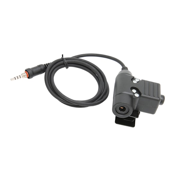 Hjelm Headset Justerbar Motorcykel Unilateral Ørestykke med U94 PTT til Yaesu Vertex VX‑6R VX‑7RBlack