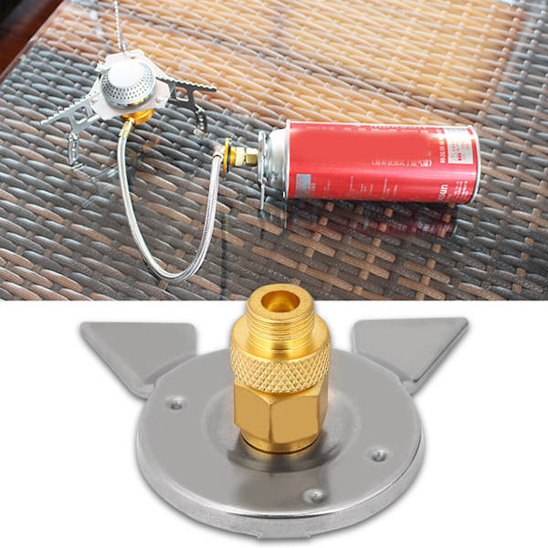 Utomhus Mini Spis Brännare Converter Lång Cylinder Tank Gas Adapter