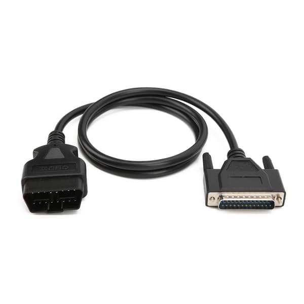 Diagnostisk OBD2 hann til DB25 hann kabeladapter 16-pinners 102 cm/40 tommer erstatning for SBB V33 nøkkelprogrammerer