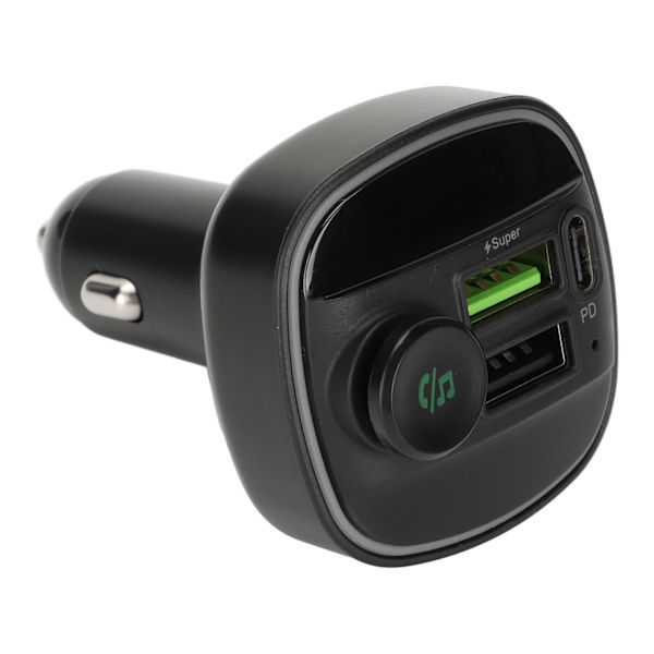 Bluetooth bilmusikadapter oplader farverige lys spændingsdetektering automatisk slukning hukommelsesfunktion billader C22