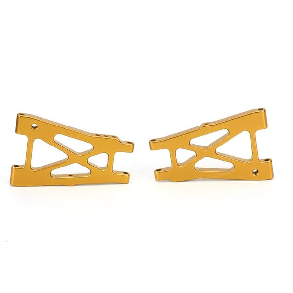 2 STK Aluminiumlegering Bakre Nedre Bärarm Passar KYOSHO 4WD Optima 1/10 RC Terrängfordon (Guld)