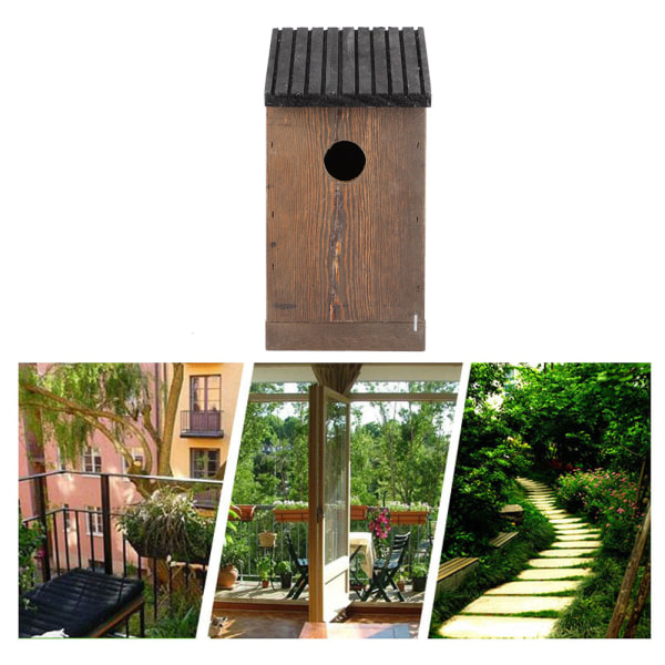 Hængende træfuglehus DIY avl papegøjer Fugle redekasse til udendørs havedekoration