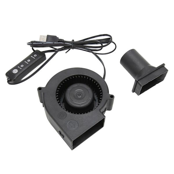 USB blæser blæser 3,8 tommer 3 hastighedstilstand DC 5V børsteløs 3800 RPM 22 CFM computer køleventilator til PC Electronics 3D Printer