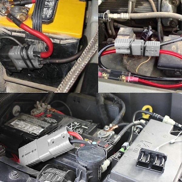 2 Stk. Quick Connect Stik 175a 600v Batteri Quick Connector Strømstik Tilslutning Grå Til Max X