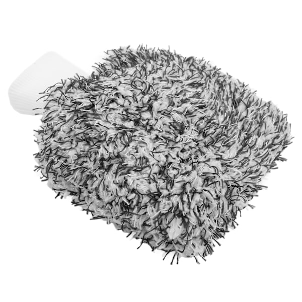 Bilvask Handske Ridsefast Mikrofiber Dobbeltsidet Rengøringsklud Blød Universal Sort