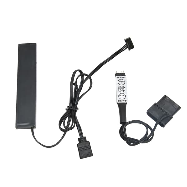 RGB Lyseffekt Bundkort Lille 3-benet 6-benet Interface Chassis Grafikkort Trolys med Controller