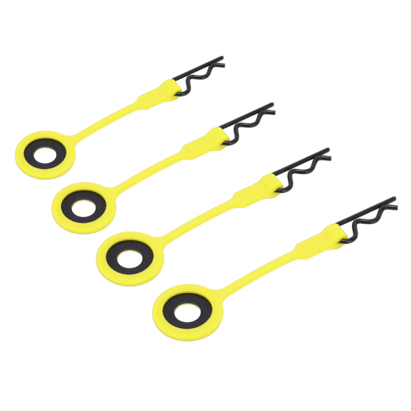 4 STK RC Body Clips Pins RC Car Shell Body Fixed Clips Holder Silikon Metall Universal for 1/10 modell CarYellow