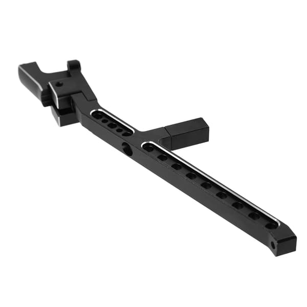 Bageste chassisbøjle Professionel aluminiumslegering RC chassisstøtte til TRAXXAS SLEDG 1/8 RC bil sort