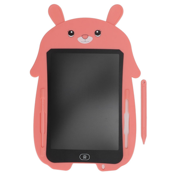 8,5 tuuman LCD-kirjoitustaulu Silmäsuoja LCD Värikäs Doodle Käsin kirjoitettu paperi 3-vuotiaille + (Vaaleanpunainen pupun värinen kynä)