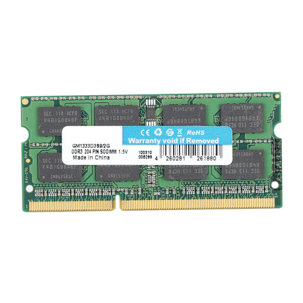 DDR3 RAM 2/4GB 1333MHz 204Pin Lav Feber Stabil Kompatibel Hukommelseskort til Butik Udveksling Data2GB